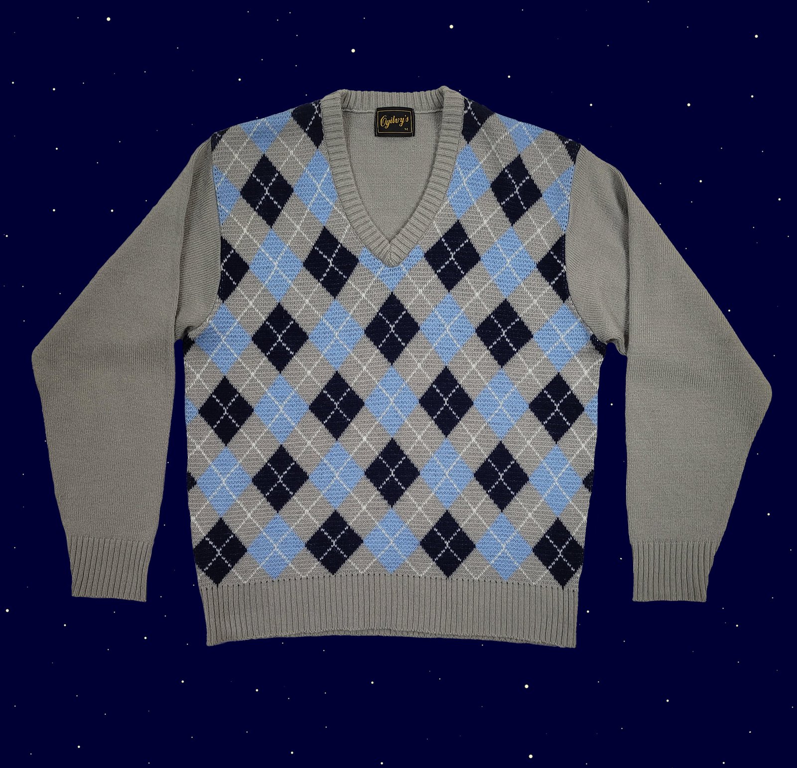 Vintage argyle jumper hot sale